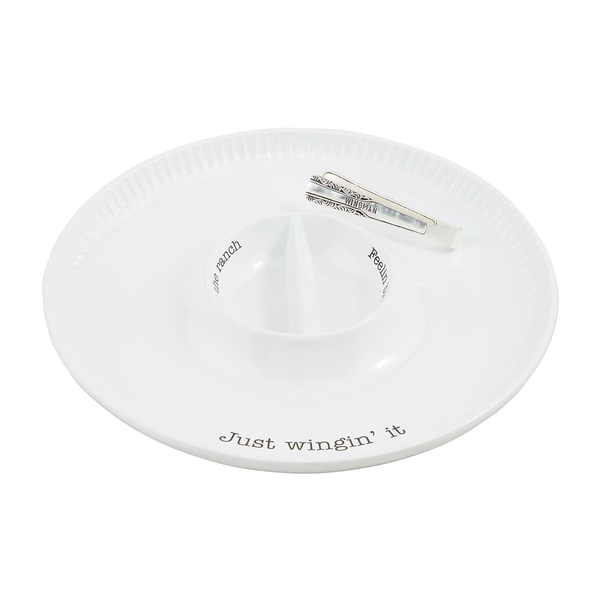 Mud Pie Mud Pie Hot Wings Platter Set | CeCe's Home & Gifts