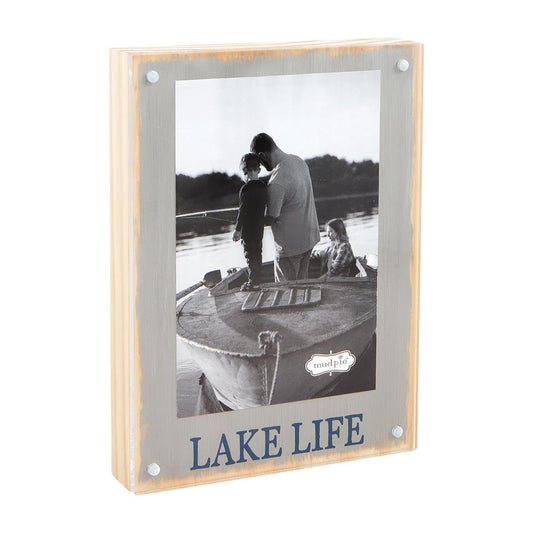 Mud Pie Mud Pie "Lake Life" Acrylic Magnet Frame (4x6) | CeCe's Home & Gifts