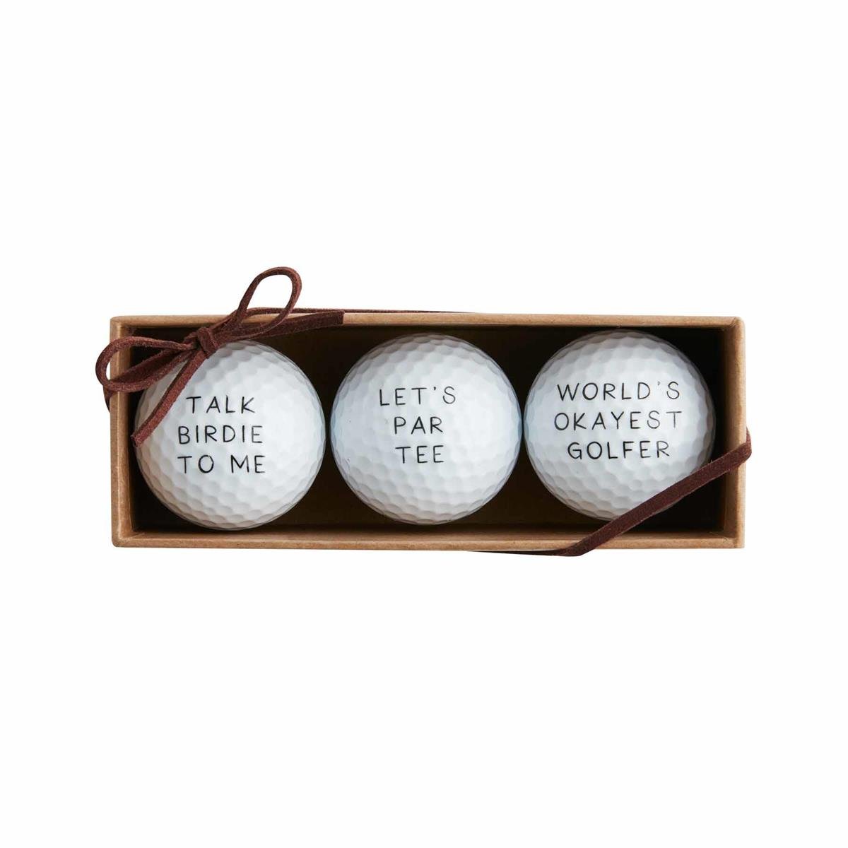 Mud Pie Mud Pie "Lets Par Tee" Golf Ball Set | CeCe's Home & Gifts