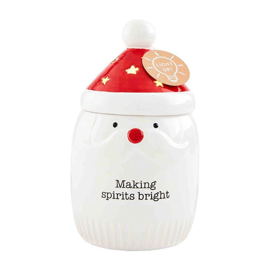 Mud Pie Mud Pie Light - Up Santa Canister | CeCe's Home & Gifts