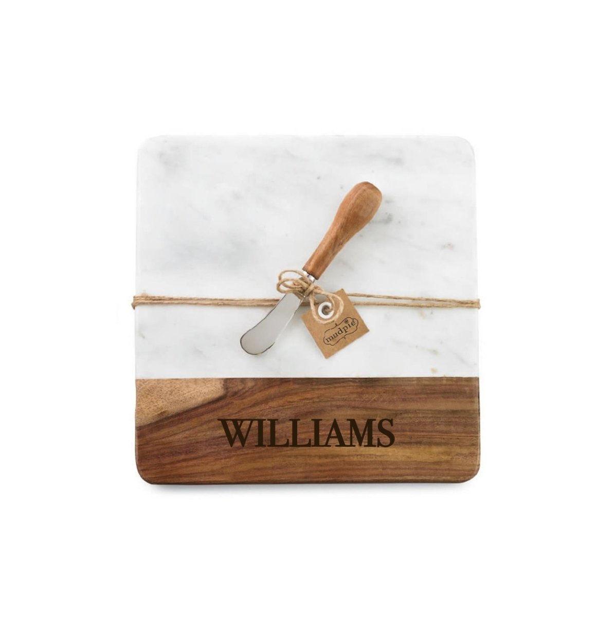 Mud Pie Mud Pie Marble & Wood Cheese Board Set | CeCe's Home & Gifts