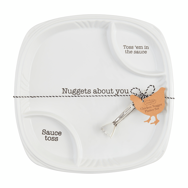 Mud Pie Mud Pie "Nuggets About You" Platter Set | CeCe's Home & Gifts
