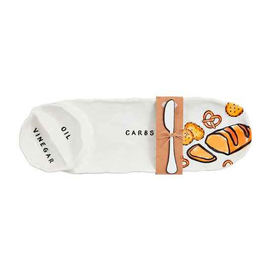 Mud Pie Mud Pie Oil & Vinegar Dipping Tray Set | CeCe's Home & Gifts