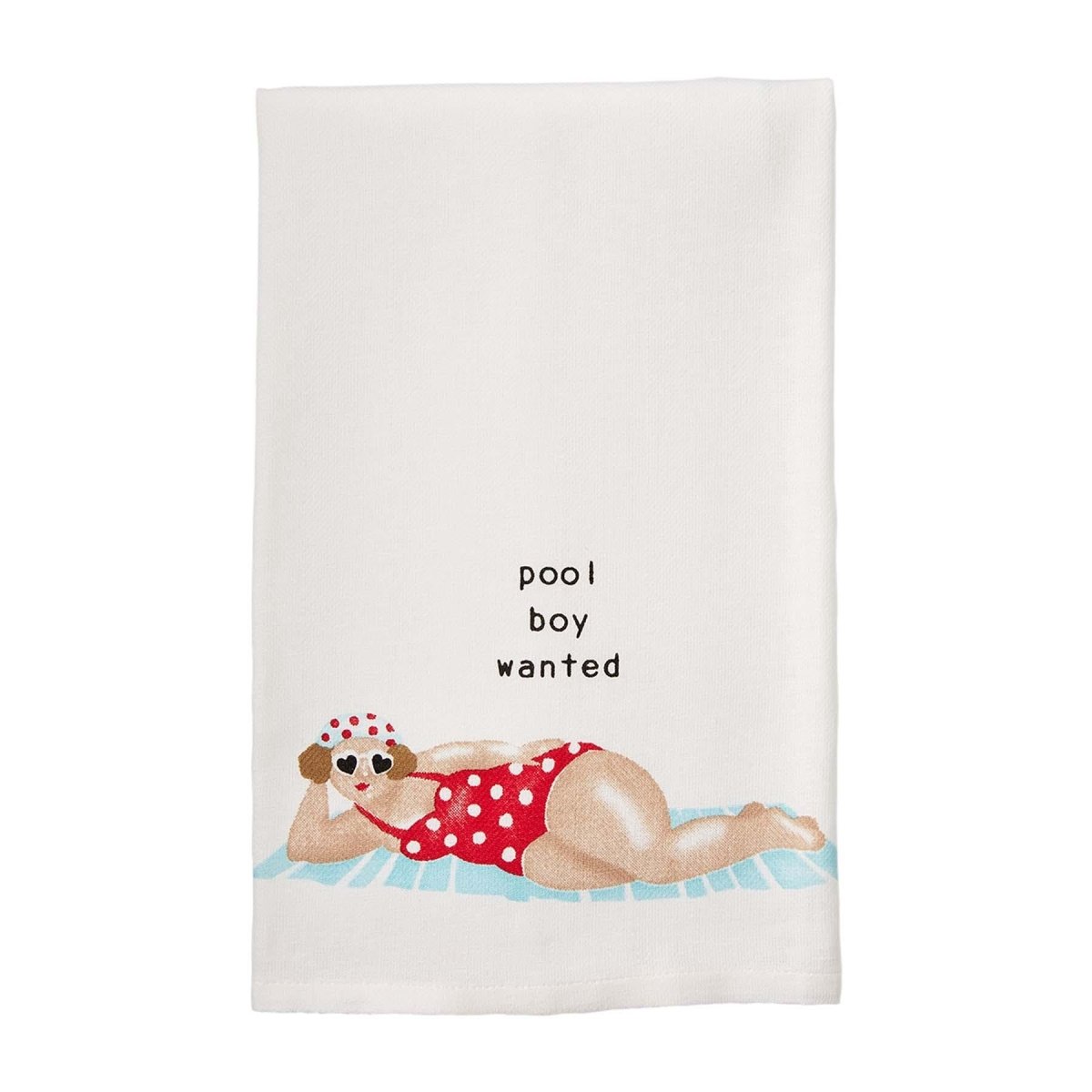 Mud Pie Mud Pie Pool Ladies Hand Towels - HILLARIOUS | CeCe's Home & Gifts