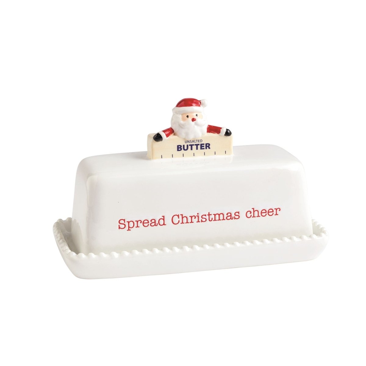 Mud Pie Mud Pie Santa Butter Dish | CeCe's Home & Gifts