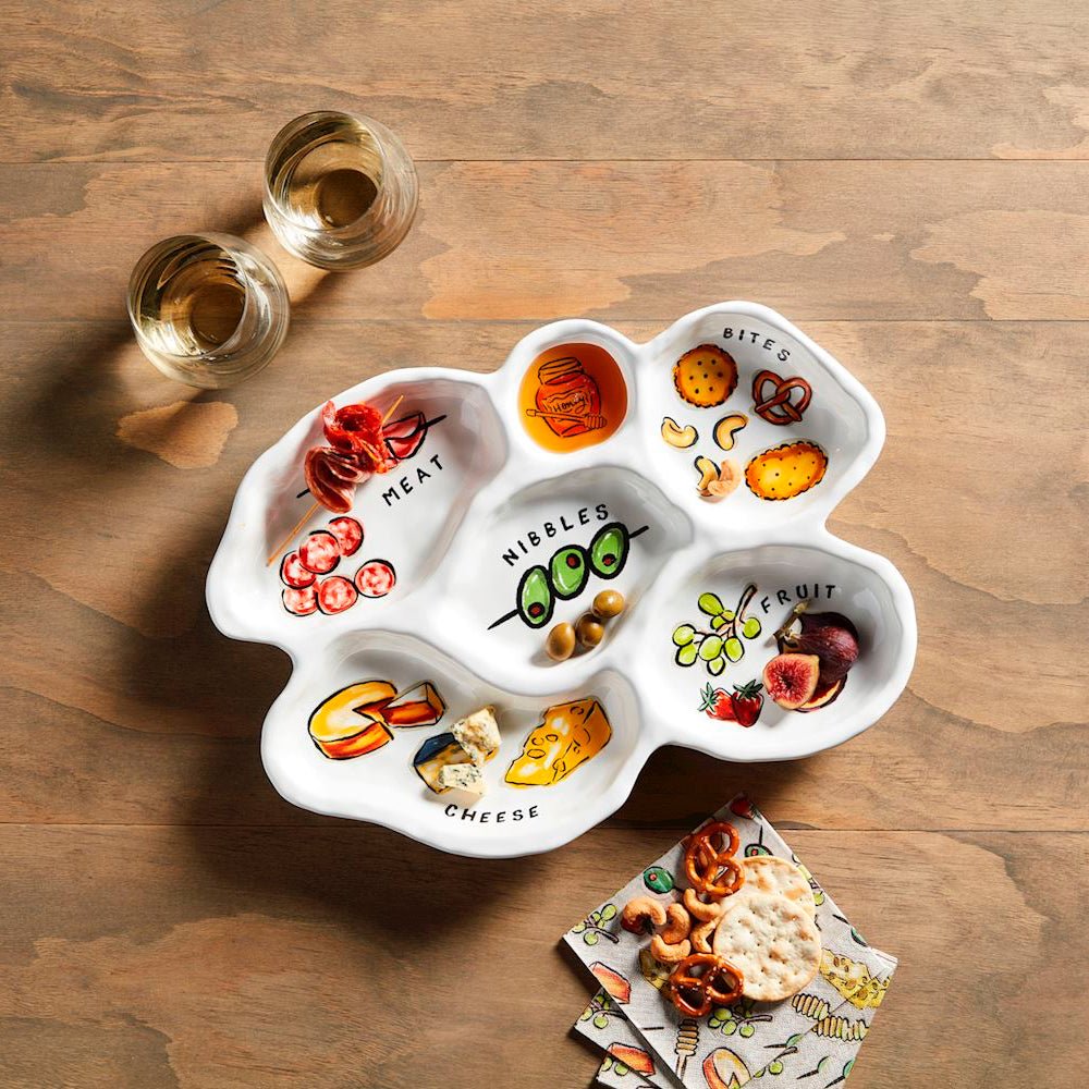 Mud Pie Mud Pie Sectioned Charcuterie Platter | CeCe's Home & Gifts