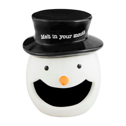 Mud Pie Mud Pie Snowman Open Candy Container | CeCe's Home & Gifts