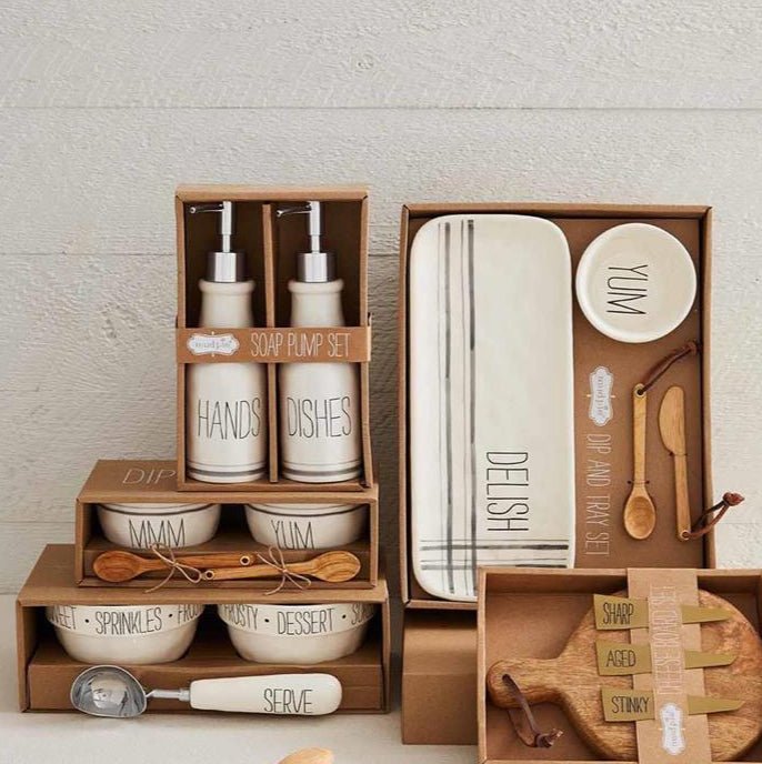 Mud Pie Mud Pie Soap Pump Set | CeCe's Home & Gifts