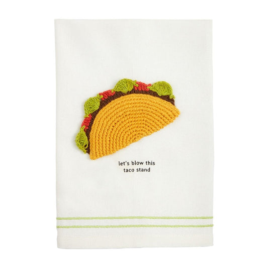 Mud Pie Mud Pie Taco Fiesta Crochet Towel | CeCe's Home & Gifts