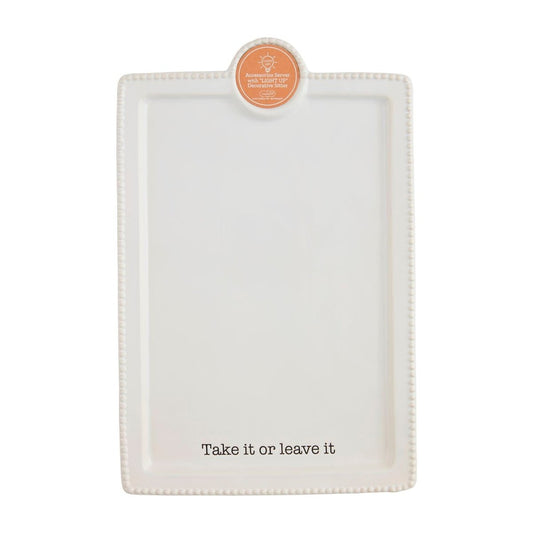 Mud Pie Mud Pie "Take It Or Leave It" Accessory Platter | CeCe's Home & Gifts