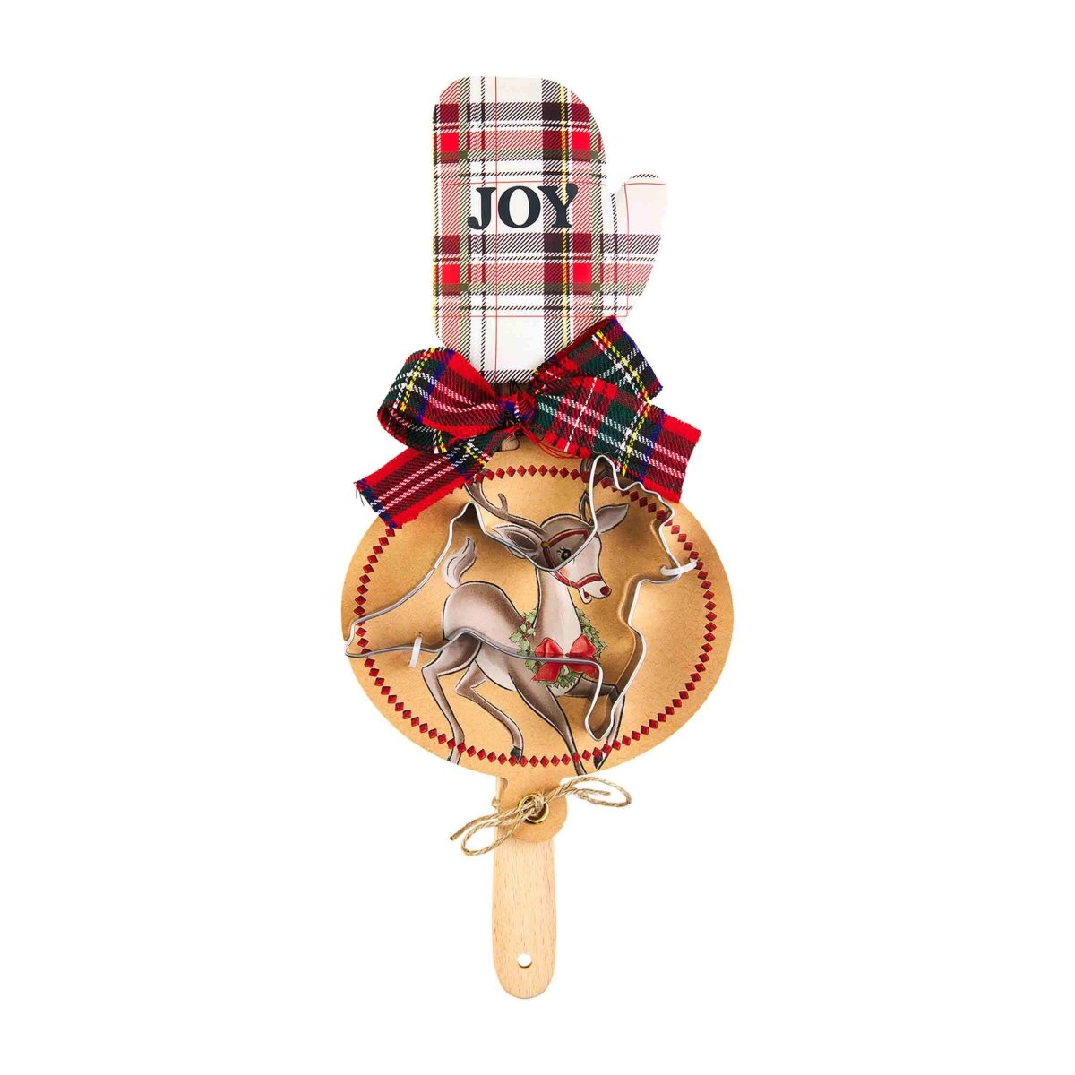 Mud Pie Mud Pie Tartan Silicone Spatula & Cookie Cutter Set - 3 Styles | CeCe's Home & Gifts