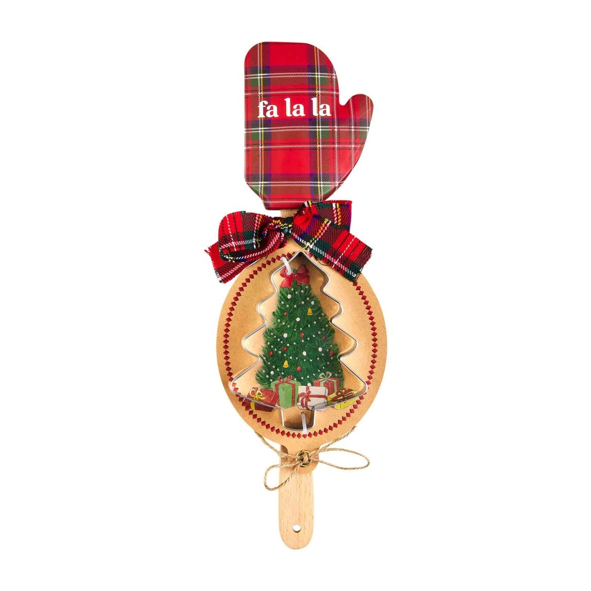 Mud Pie Mud Pie Tartan Silicone Spatula & Cookie Cutter Set - 3 Styles | CeCe's Home & Gifts