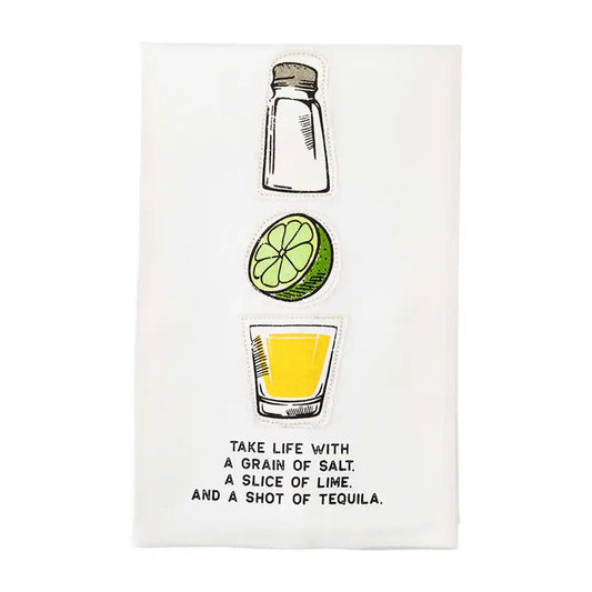 Mud Pie Mud Pie Tequila Shot Hand Towel | CeCe's Home & Gifts