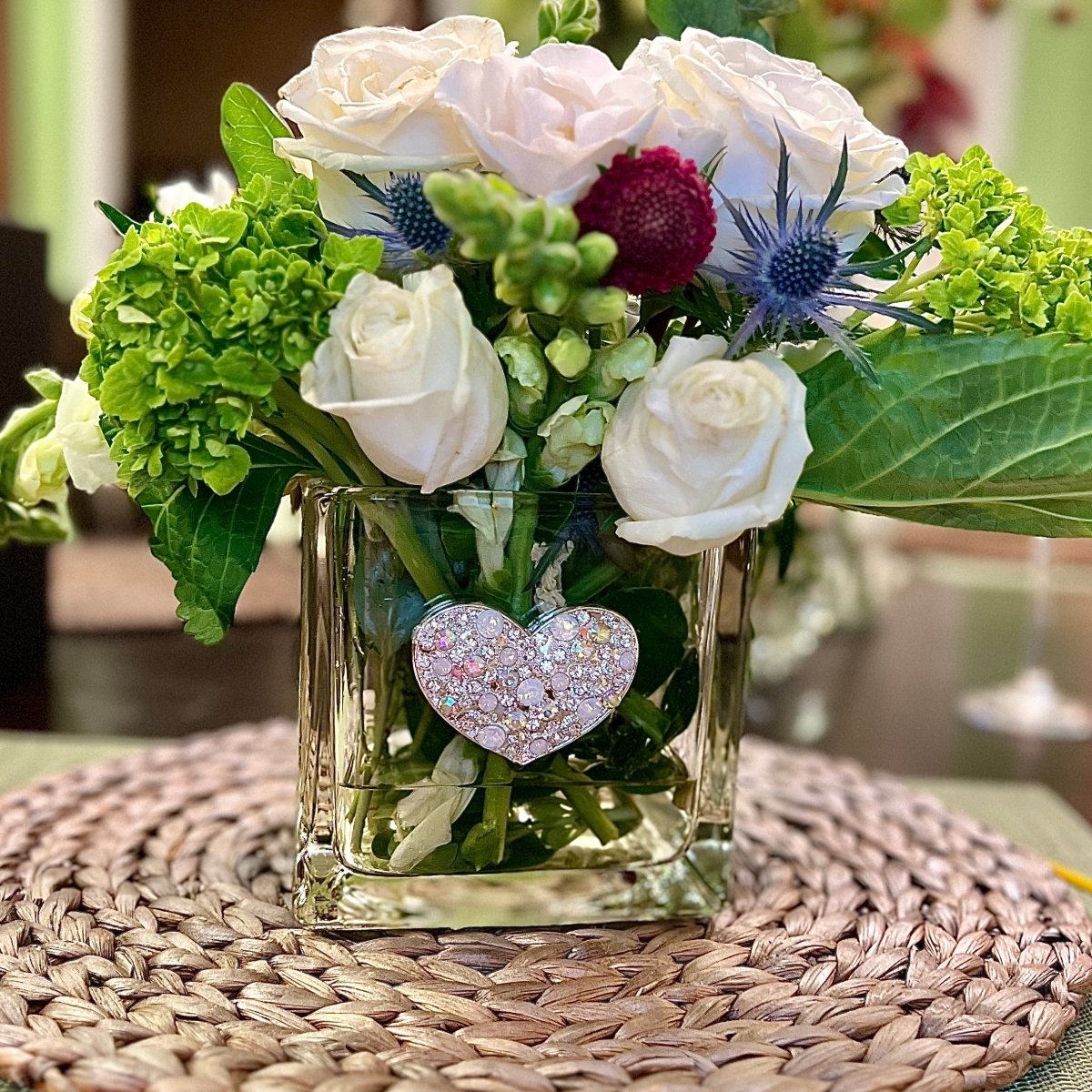 The Queens' Jewels Multi - Stone Jeweled Decorative Glass Bowl | CeCe's Home & Gifts