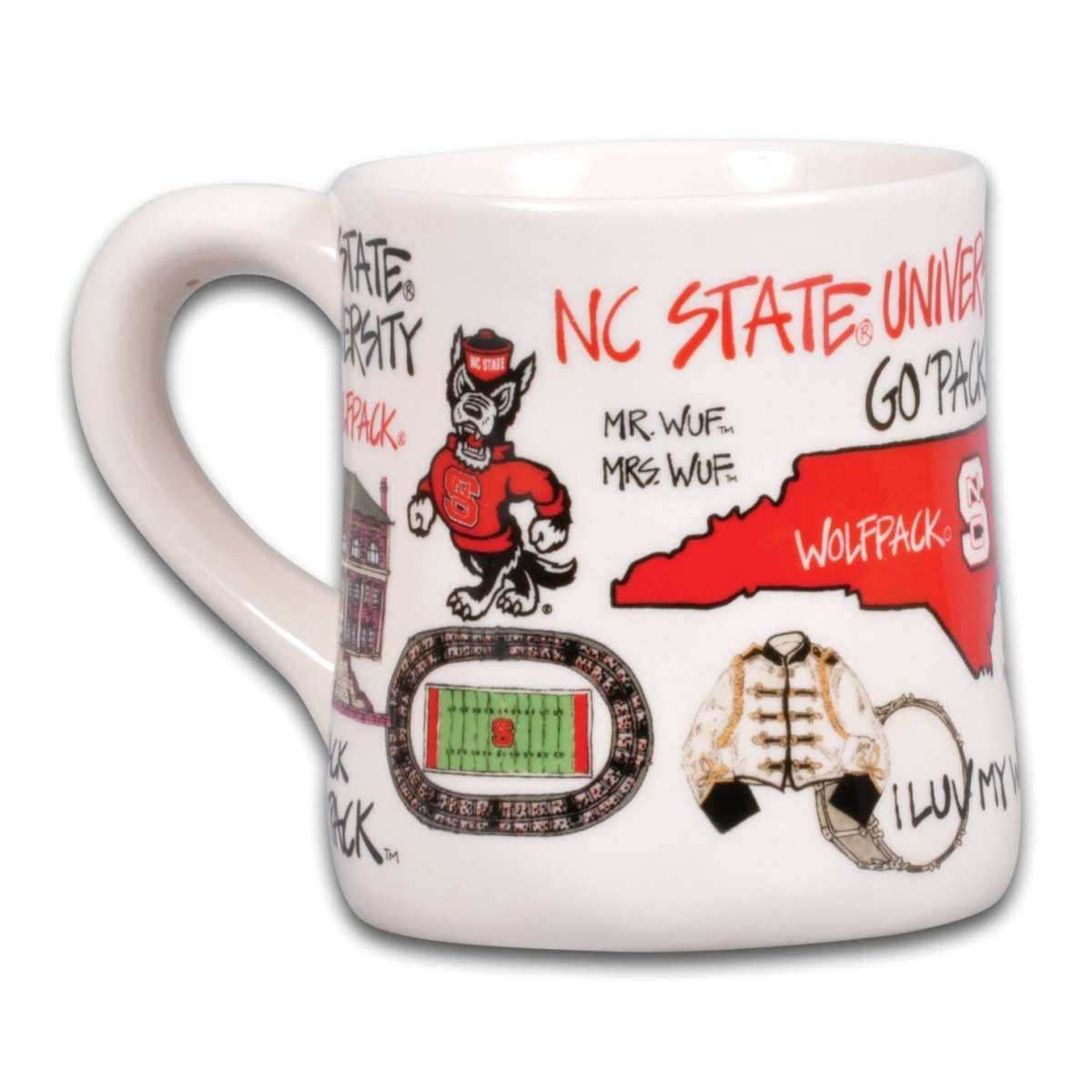 Magnolia Lane North Carolina State University Icon Ceramic Mug | CeCe's Home & Gifts
