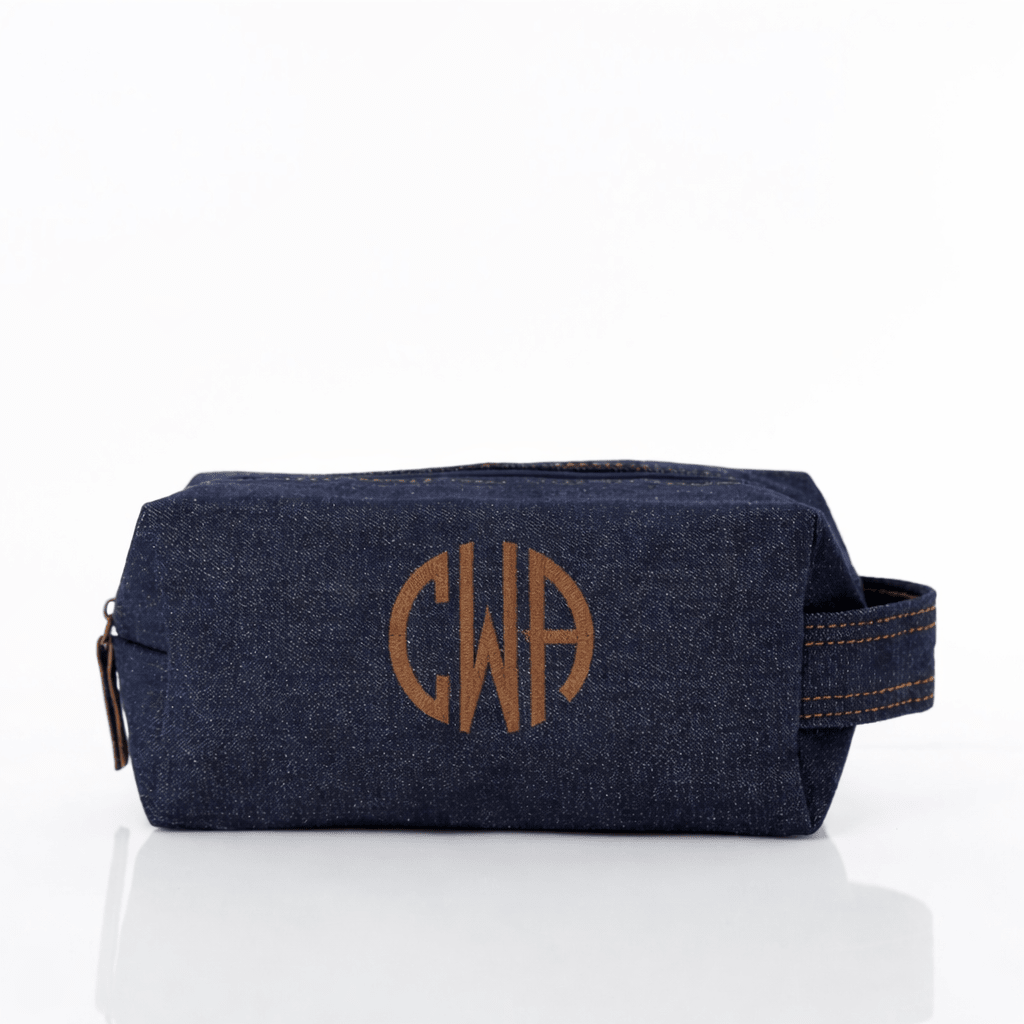CB Station Personalized Heritage Denim Dopp Kit | CeCe's Home & Gifts