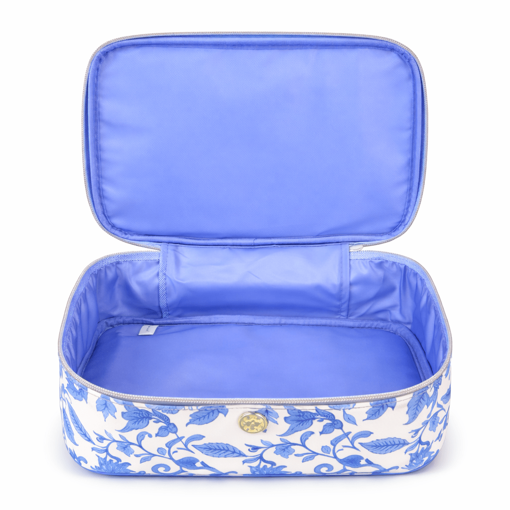 Mary Square Porcelain Vines "Make Me Blush" Makeup Bag | CeCe's Home & Gifts