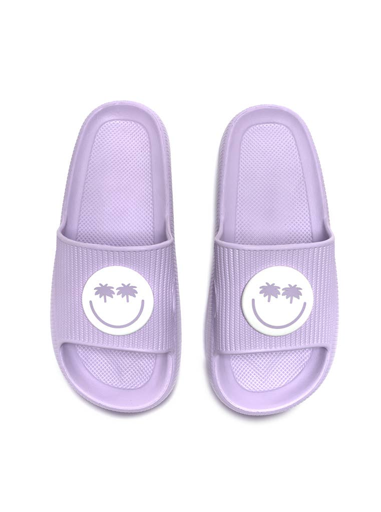 Living Royal Purple Women's Pool Palm Slides | CeCe's Home & Gifts