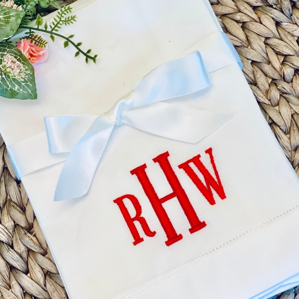 CeCe's Home & Gifts Reynolds Monogrammed Linen Dinner Napkin | CeCe's Home & Gifts