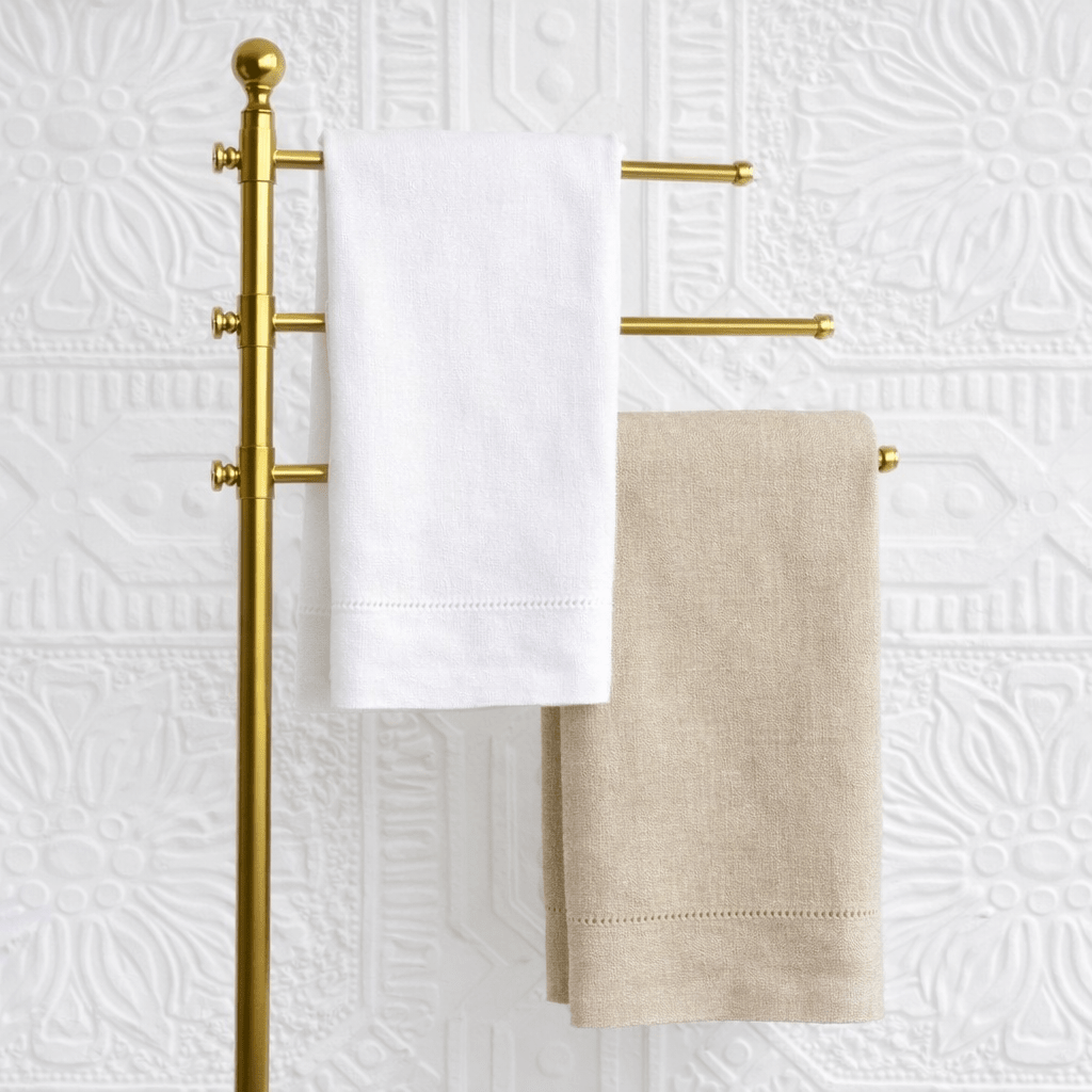 Design by Shuler Studio Savannah Monogrammed 100% Linen Tea Towel - 2 Colors | CeCe's Home & Gifts