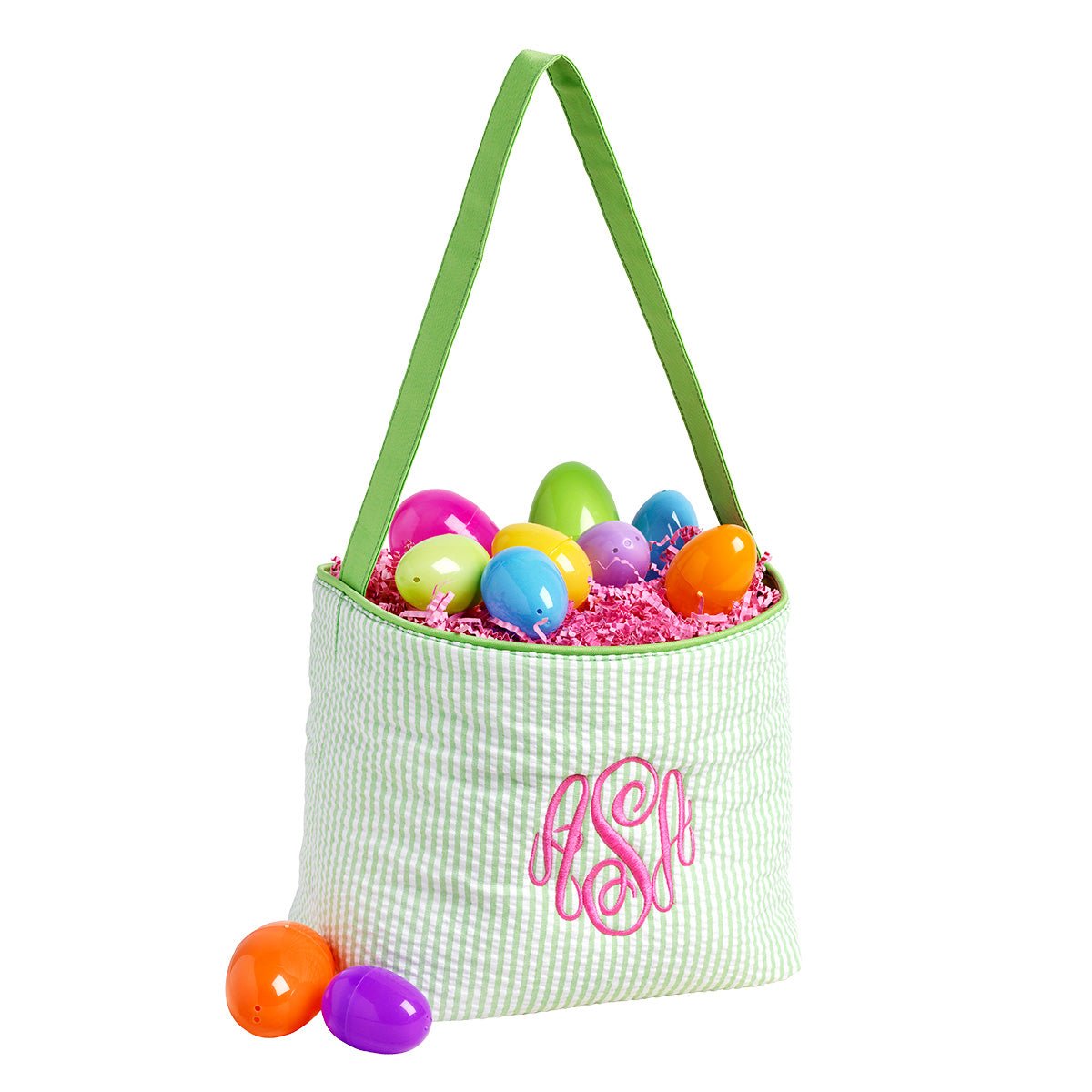 Viv & Lou Seersucker Easter Baskets by Viv & Lou | CeCe's Home & Gifts
