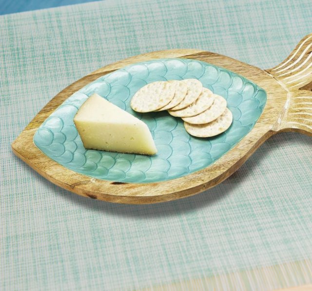 Two's Company Shimmering Fish - Shaped Decorative Tray | Two's Company | CeCe's Home & Gifts