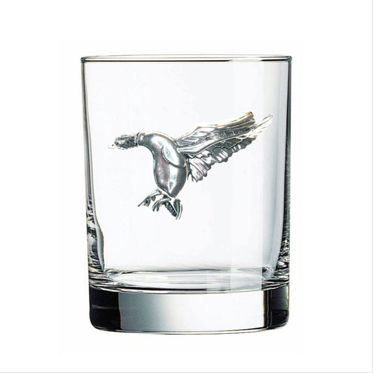 The Queens' Jewels Silver Duck Jeweled Double Old - Fashioned Glassware | CeCe's Home & Gifts