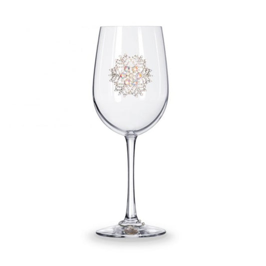 The Queens' Jewels Snowflake Jeweled Stemmed Glassware | CeCe's Home & Gifts