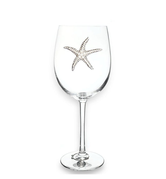 The Queens' Jewels Starfish Jeweled Stemmed Glassware | CeCe's Home & Gifts