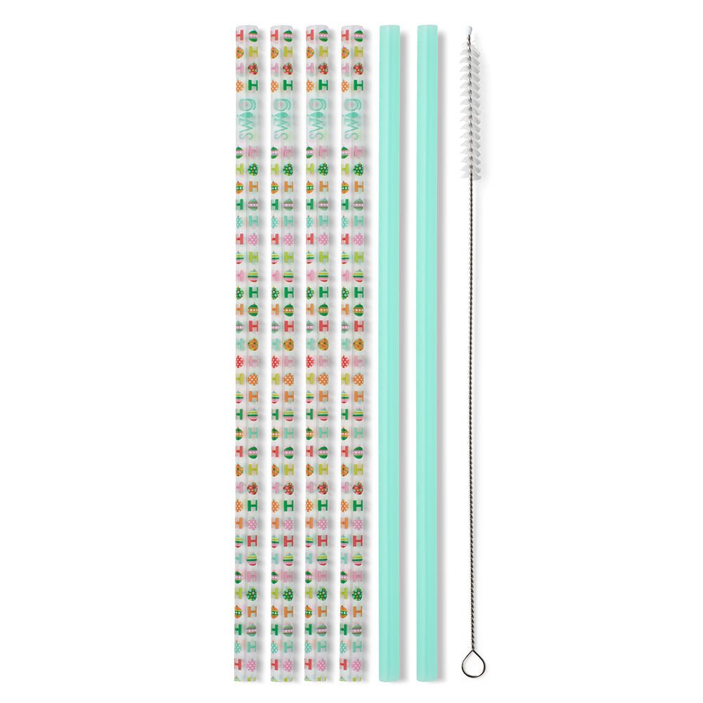 SWIG Life SWIG HO HO HO & Mint Reusable Straw Set | CeCe's Home & Gifts