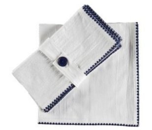 Tableau Tableau Embroidered Edge Napkins - Set of 4 | CeCe's Home & Gifts