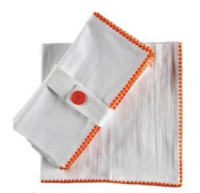 Tableau Tableau Embroidered Edge Napkins - Set of 4 | CeCe's Home & Gifts
