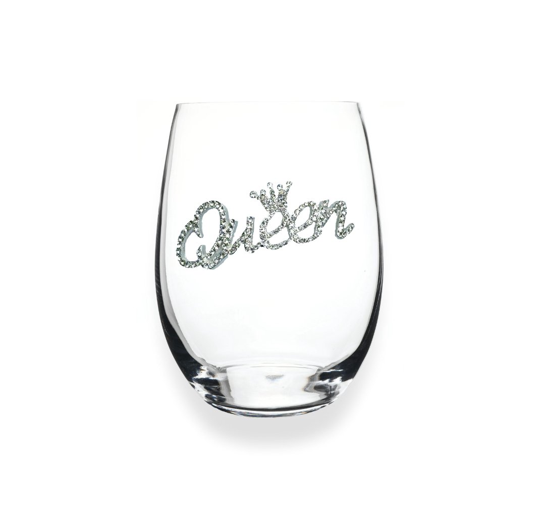 The Queens' Jewels The "Queen" Jeweled Stemless Glassware | CeCe's Home & Gifts
