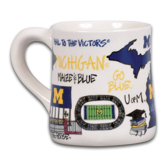 Magnolia Lane University of Michigan Icon Ceramic Mug | CeCe's Home & Gifts