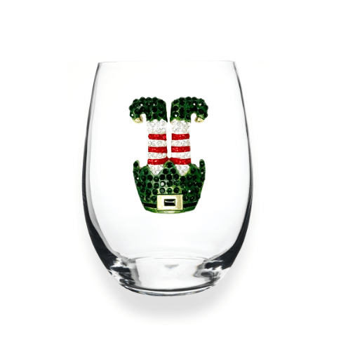 The Queens' Jewels Upside Down Elf Jeweled Stemless Glassware | CeCe's Home & Gifts