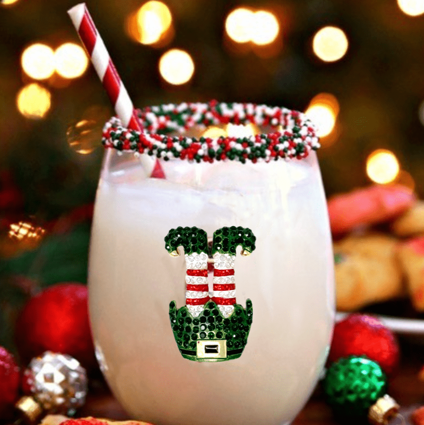 The Queens' Jewels Upside Down Elf Jeweled Stemless Glassware | CeCe's Home & Gifts