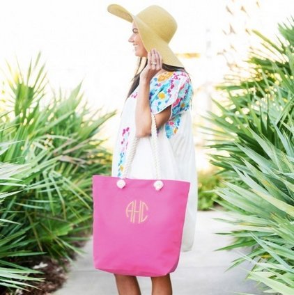 Viv & Lou Viv & Lou Castaway Canvas Tote | CeCe's Home & Gifts