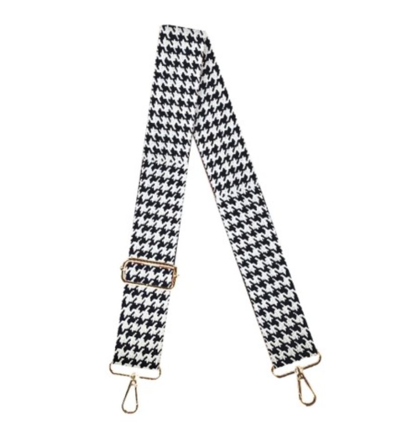 Viv & Lou Viv & Lou Houndstooth Crossbody Strap | CeCe's Home & Gifts