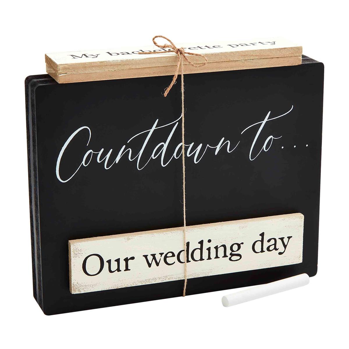 Mud Pie Wedding Countdown Block Set