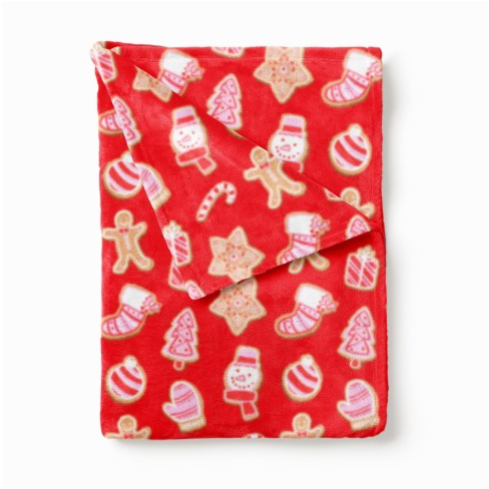 Viv & Lou Festive Sugar Plum Cozy Blanket