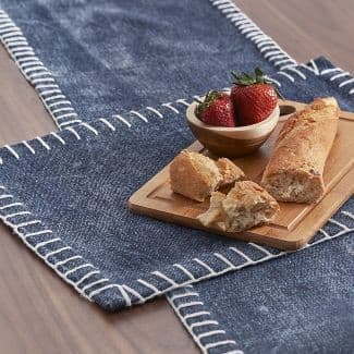 Carol & Frank Carter Indigo Table Runner - CeCe's Home & Gifts