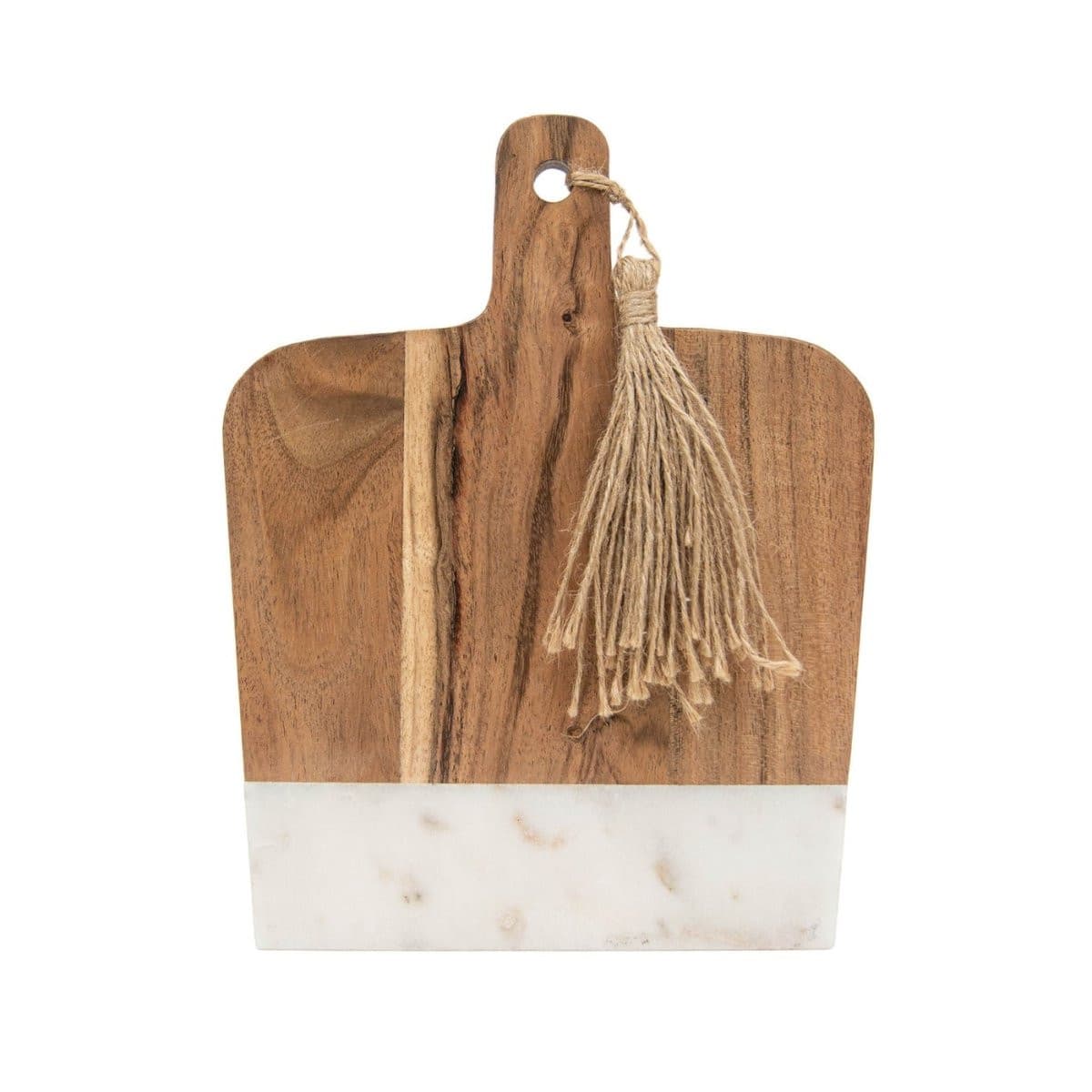 Lawson Small Acacia Wood and Black Marble Cutting Board - CeCe's Home & Gifts