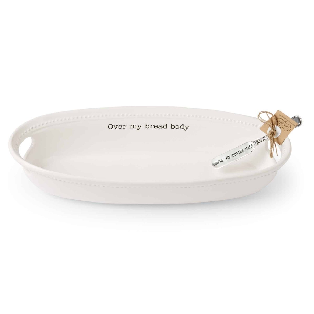 Mud Pie Mud Pie "Over My Bread Body" Bread Basket Set | CeCe's Home & Gifts