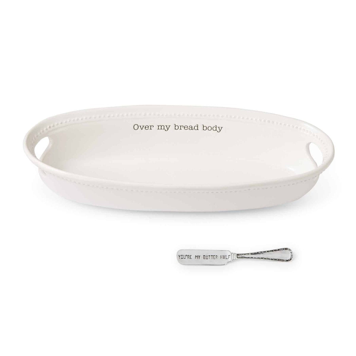Mud Pie Mud Pie "Over My Bread Body" Bread Basket Set | CeCe's Home & Gifts