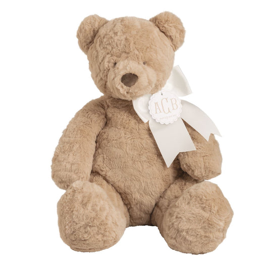 Mud Pie Honey Monogram Me Bear Plush Pal