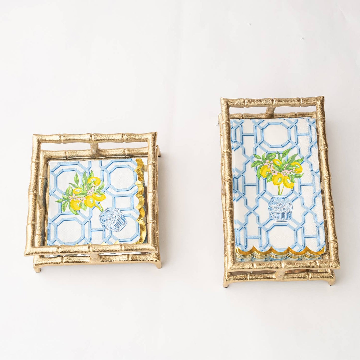 8 Oak Lane Gold Bamboo Guest Towel Tray