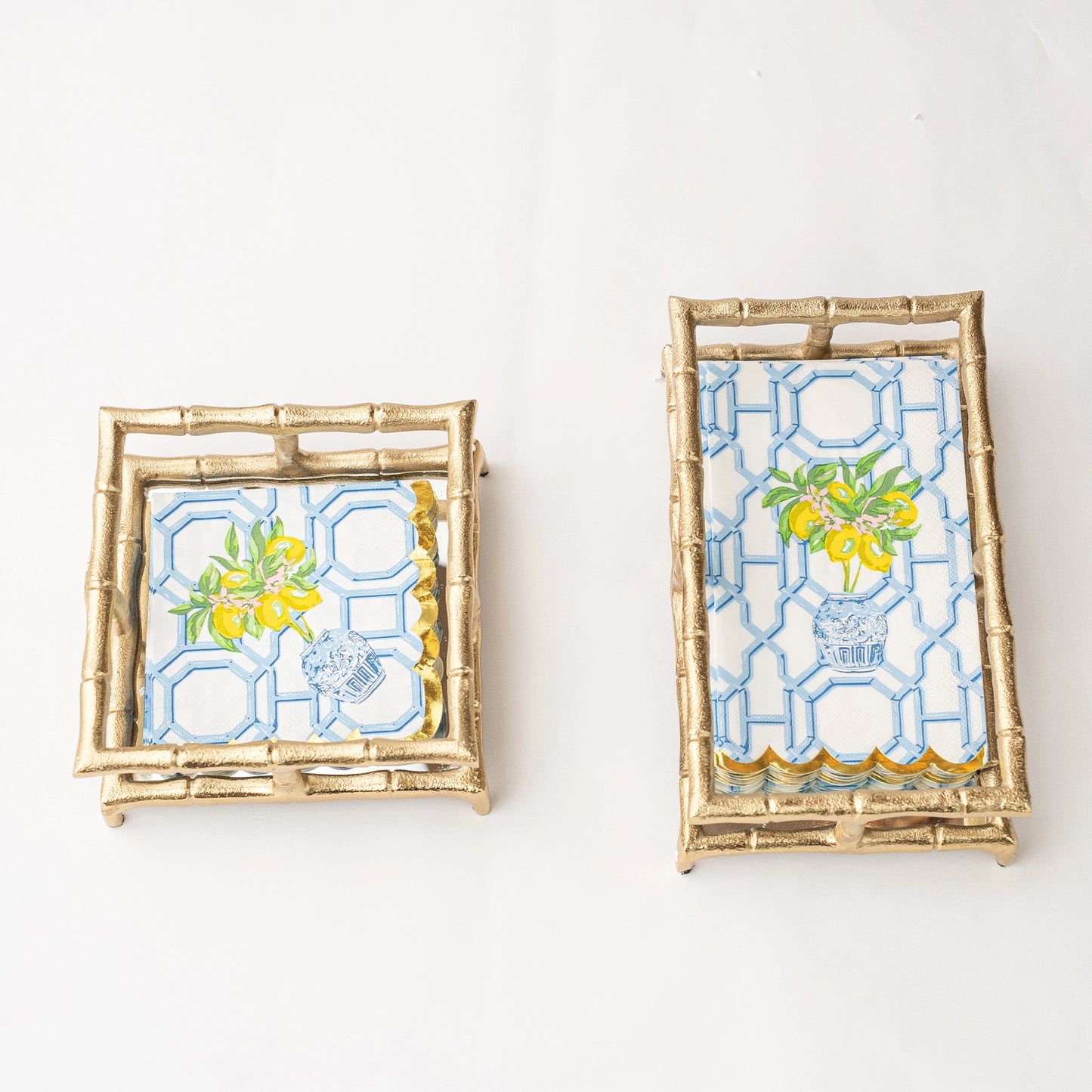 Gold Bamboo Guest Towel Tray | 8 Oak Lane