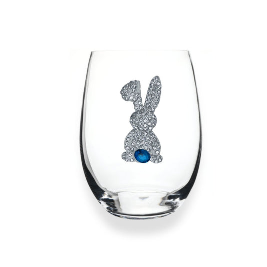 2024 Limited Edition Easter Bunny Jeweled Stemless Glassware - CeCe's Home & Gifts