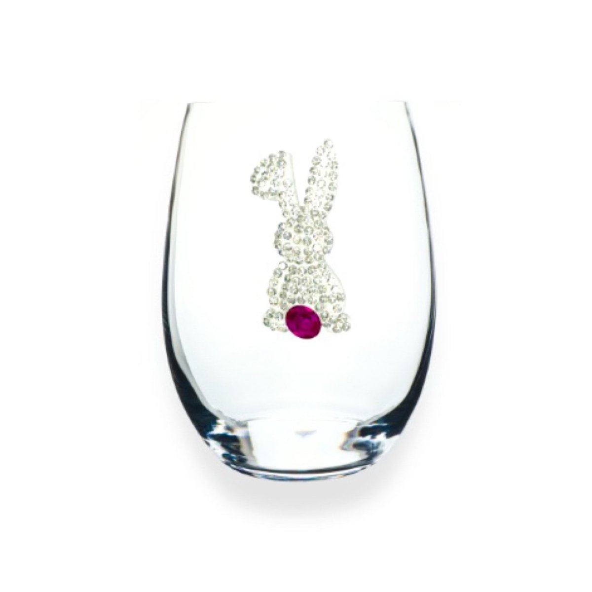 2025 Limited Edition Easter Bunny Jeweled Stemless Glassware - CeCe's Home & Gifts