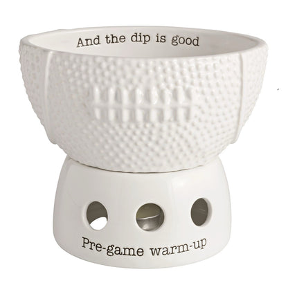 Mud Pie Football Tidbit Warmer Set